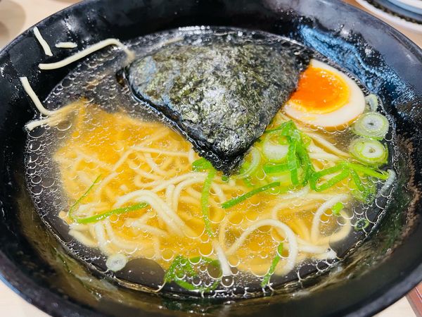 「甘えび香る北海塩ラーメン 418円」@はま寿司 船橋海神店の写真