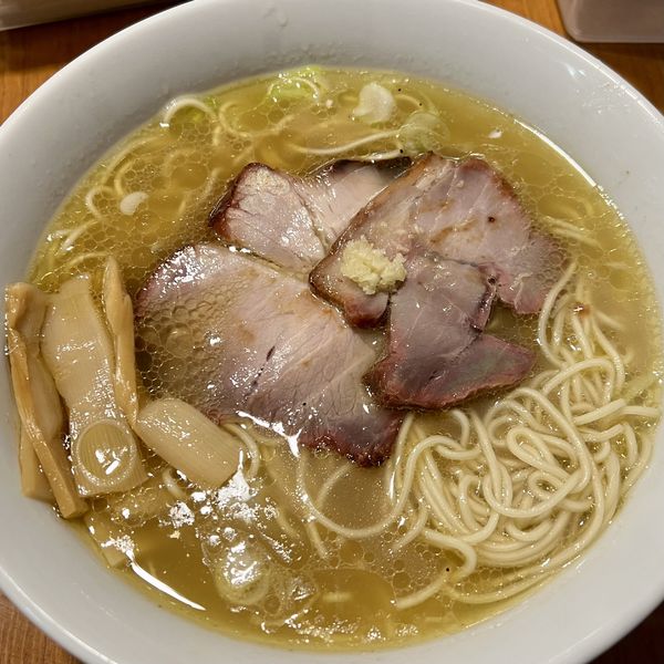 「細麺 塩（ニンニク）」@凛 永福町店の写真