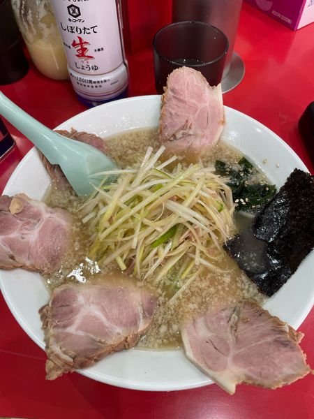 「ネギチャーシューメン」@ラーメン かいざん 新小岩店の写真