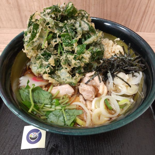 「鳥中華（￥590）＋明日葉天（￥170）＋入場料（￥0）」@高幡そば 高幡不動店の写真