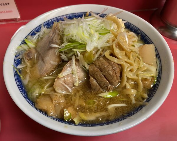 「小ラーメン　ニンニクアブラ　ネギ　生卵」@ラーメン二郎 桜台駅前店の写真