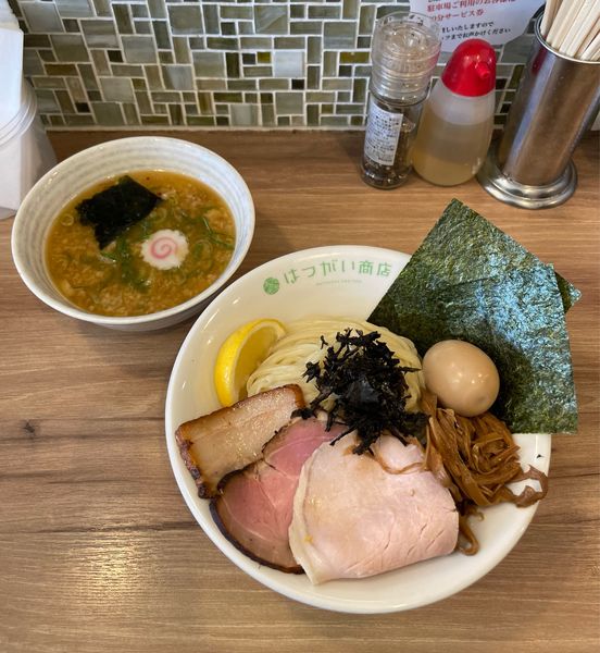 「【限定】坂戸つけ麺（背脂）」@はつがい商店の写真