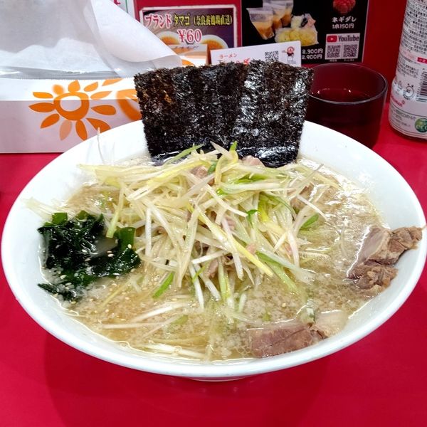 「かいざんラーメン(中盛)＋ネギW」@ラーメン かいざん 新小岩店の写真