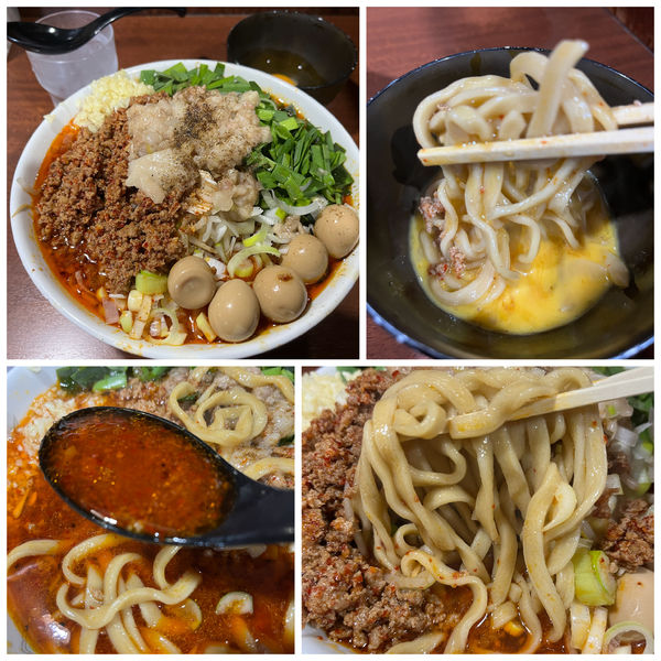 「台湾ラーメン1000円味付けうずら100円ニンニクアブラホア」@D麺の写真