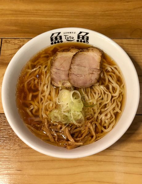 「中華そば醤油大盛（880+100）」@立川中華そば とと ホンテンの写真