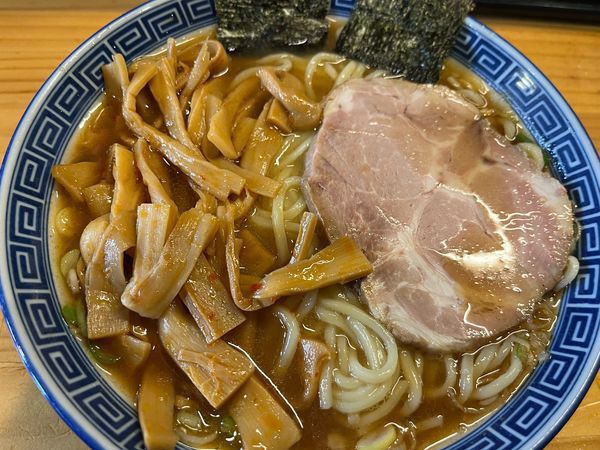 「中華そば(小)+メンマ」@魂の中華そばの写真