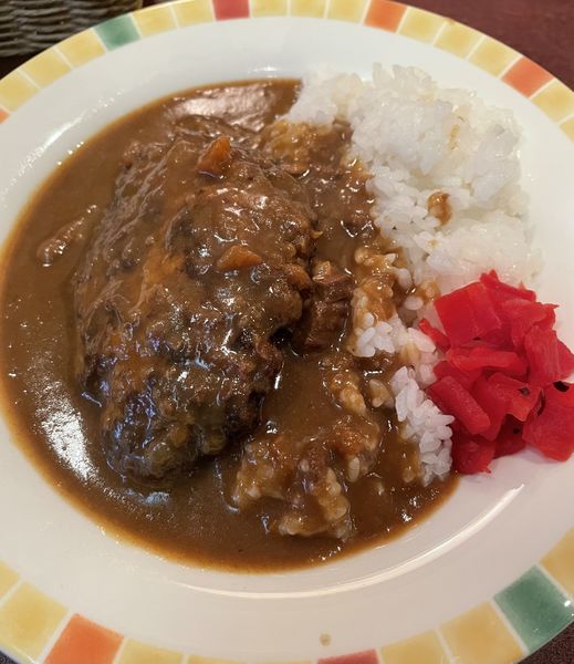 「ハンバーグカレー」@穂里館の写真