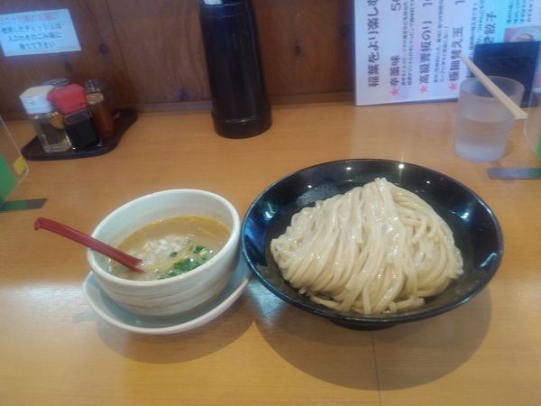 「鶏白湯つけ麺　塩　大盛り　900+120円」@麺堂 稲葉の写真