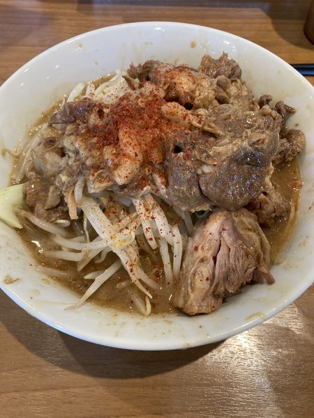 「ラーメン並、半分、アブラ」@ラーメン 池田屋 高田馬場店の写真