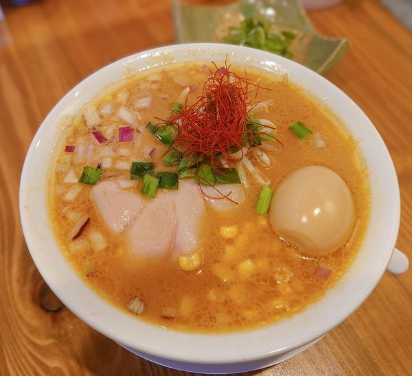 「北海道味玉味噌󠄀」@ラーメンれんげの写真