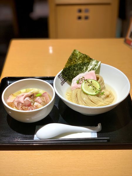 「特製昆布水つけ麺(塩)」@#新宿地下ラーメンの写真