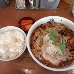 天然塩ラーメン　大盛り　ライス付き