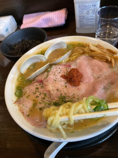 「貝辛味噌らぅめん(大)」@ラゥメン大地の写真