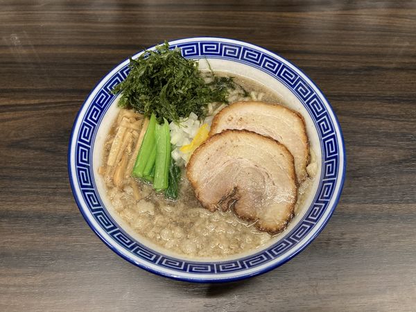 「烏賊背脂煮干中華そば」@錦糸町中華そば さん式の写真