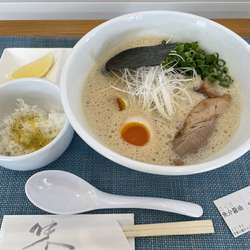 鶏白湯（醤油）セット¥1,100