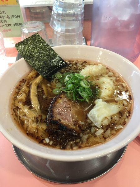 「もちもち揚げネギえびワンタン麺」@流星軒の写真