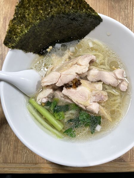 「肉増し昆布の塩らー麺」@昆布の塩らー麺専門店 MANNISH 東日本橋店の写真