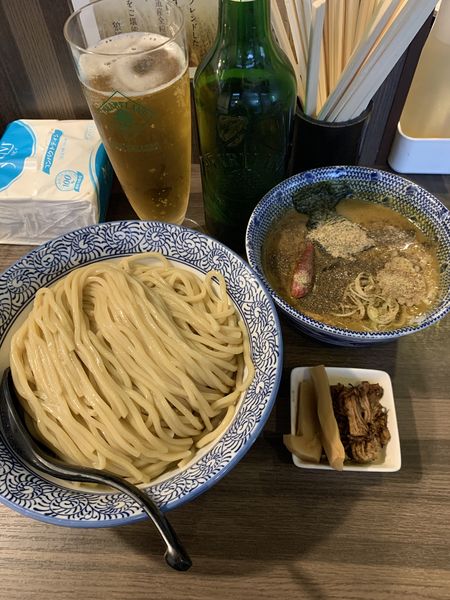 「カレーつけ麺　大（煮干し）」@狼煙 〜NOROSHI〜の写真