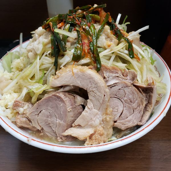 「小、ネギ、ニラキムチ」@ラーメン二郎 横浜関内店の写真