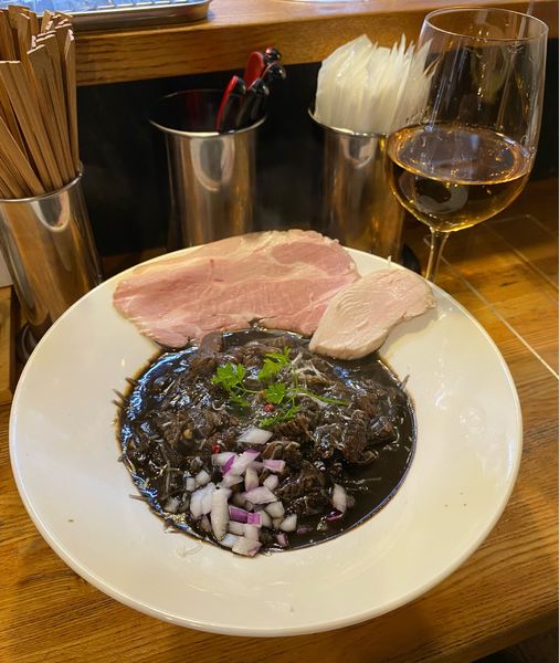 「[限定] イカ墨サンマルツァーノの和えそば ¥1100」@麺庵 小島流の写真