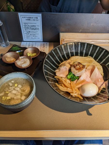 「『特製』帆立の昆布水つけ麺  白【塩】」@Tokyo Style Noodle ほたて日和の写真