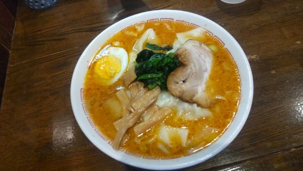 「味噌ワンタン麵」@中華そば 光来の写真