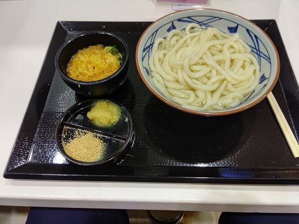 「釜揚げうどん(並盛)290円→140円」@丸亀製麺 イーサイト高崎店の写真