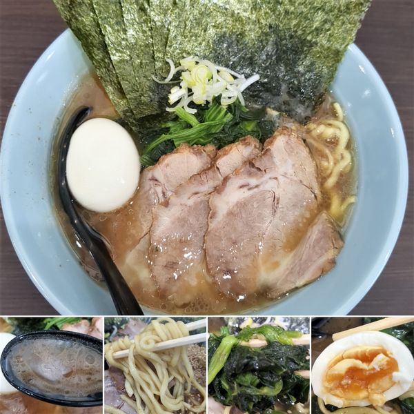 「ラーメン全部のせ　1100円」@横浜家系らーめん 侍 上野店の写真