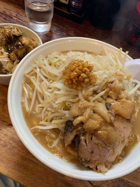 「豚ラーメン　中」@阿波家 信州始店の写真