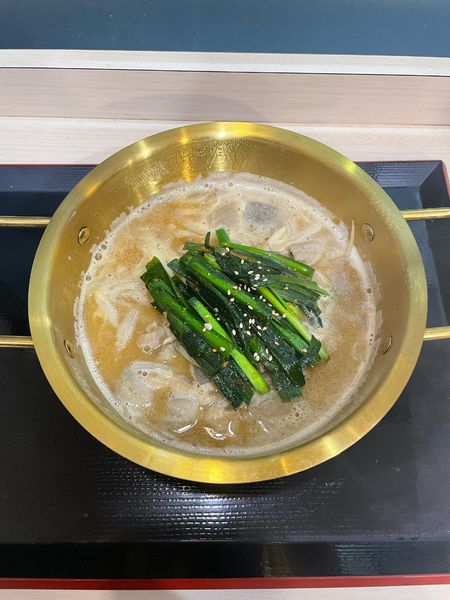 「もつ鍋らーめん(830円)」@ゆで太郎 長者町店の写真