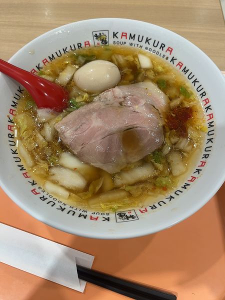 「煮玉子ラーメン」@どうとんぼり神座 あまがさきキューズモール店の写真