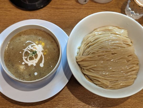 「限定スイートコーンつけ麺」@中華そば 桐麺 総本店の写真