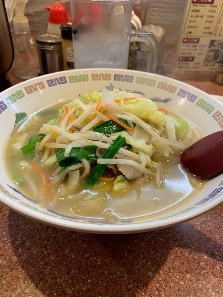 「タンメン定食」@ラーメン王の写真