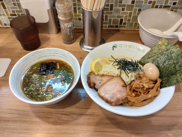「限定　坂戸つけ麺　特製トッピング」@はつがい商店の写真