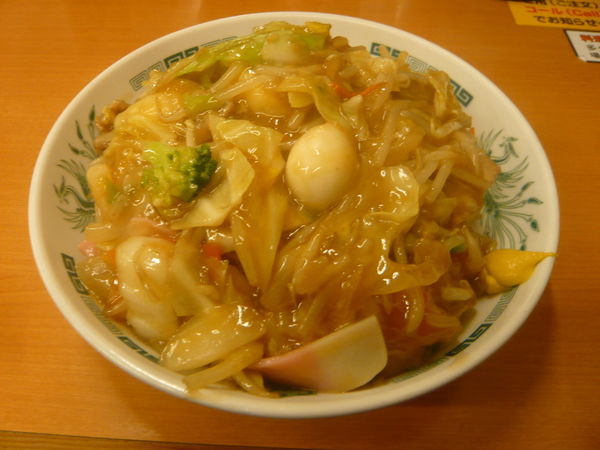 「カタヤキソバ」@日高屋 高田馬場駅前店の写真