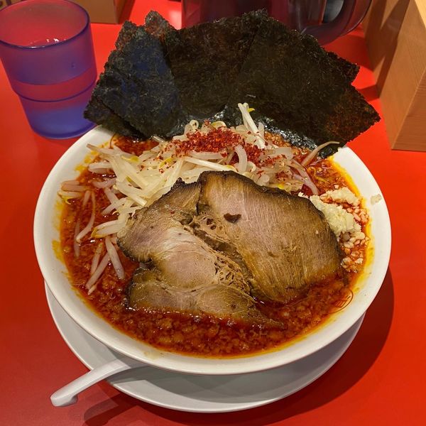 「辛マンモスラーメン🍜🥢」@泪橋 新橋店の写真
