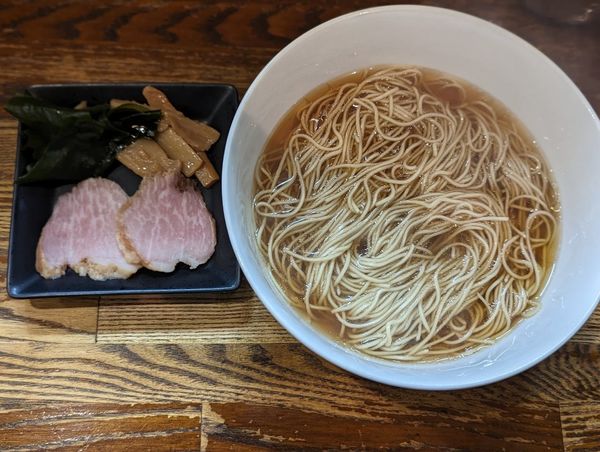 「かけそば別皿付」@中華そば いぶきの写真