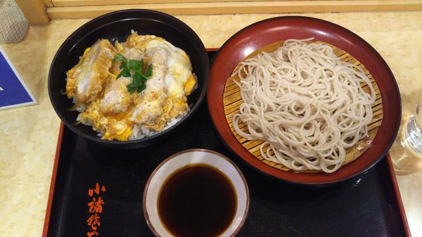 「肩ロースカツ丼セット」@小諸そば 代々木店の写真