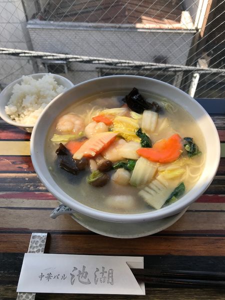 「【週替わり】海老の塩タンメン　950円」@麺屋 池湖の写真