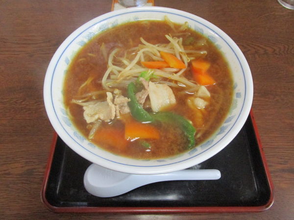 「サッポロみそラーメン 800円」@そば処 大むら 東伊興町店の写真