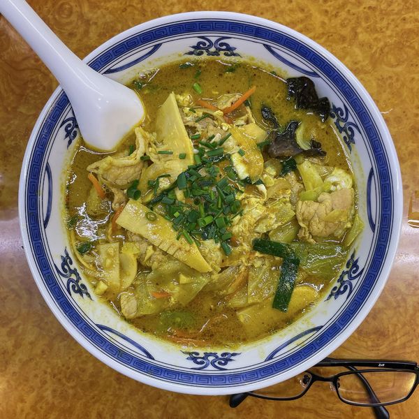 「ガーリックカレー豚汁麺」@石狩亭の写真