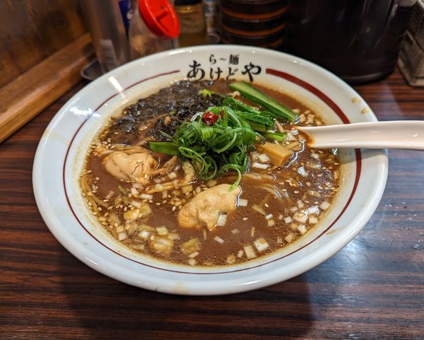 「牡蠣赤だし味噌らぁ麺」@らー麺 あけどやの写真