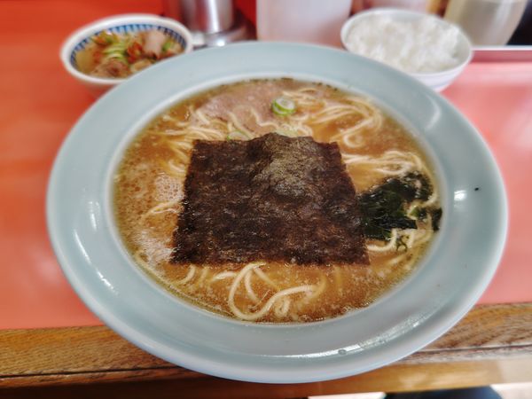 「Ｂセット（ラーメン・もつ煮・半ライス）９００円」@ラーメンショップ 樋ノ上店の写真