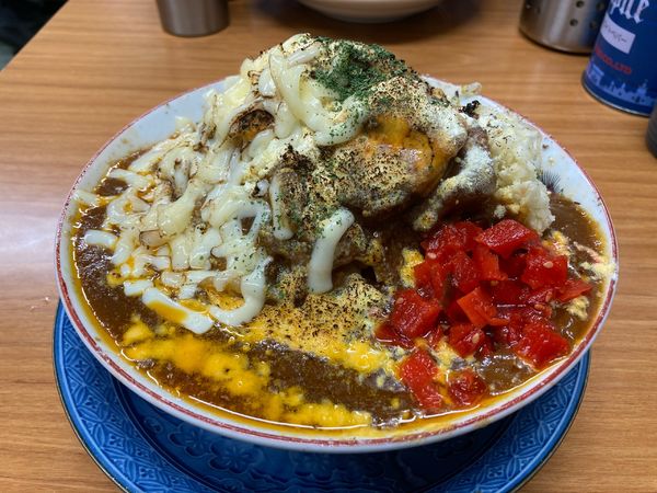 「漢の焼きチーズカレー麺・〜雪男last winter〜・チーズ」@らーめん漢道の写真