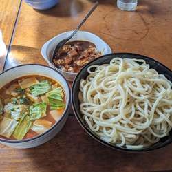 洋風つけめん(大盛り)+ランチカレー