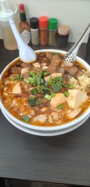 「笑点スタ満+小ライス」@元祖スタミナ満点らーめんすず鬼 狭山ヶ丘分店の写真