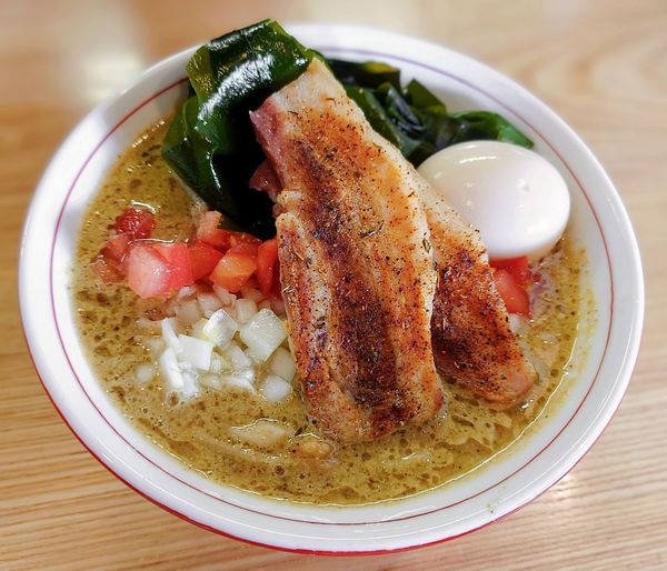 「浅蜊味噌󠄀ワカメそば【期間·数量限定】」@麺 㐂色の写真