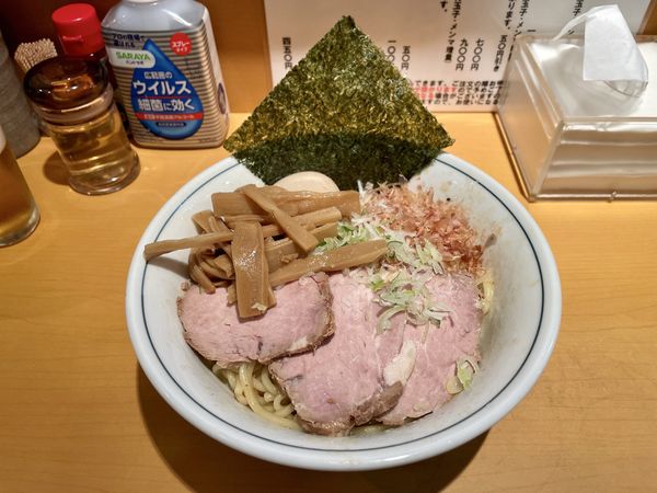 「ヱビスビール → 得油そば」@らーめん文蔵の写真