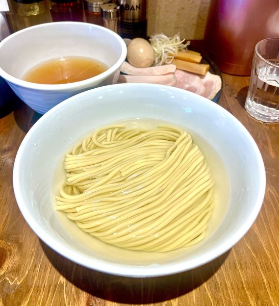 「塩海老つけ麺【特製TP】」@麺屋鈴春の写真