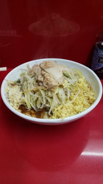 「小ラーメン＋‪生姜と生卵」@ラーメン二郎 越谷店の写真